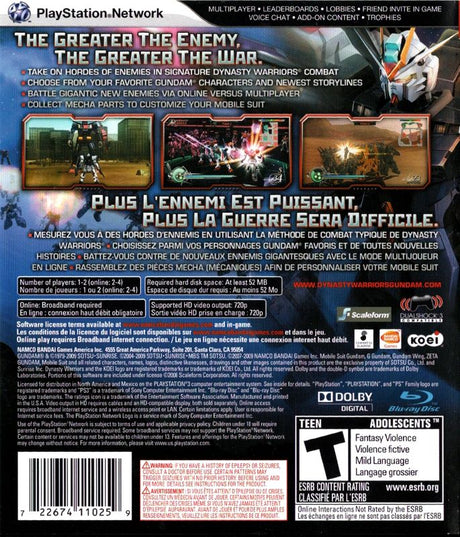 Dynasty Warriors: Gundam 2 - PlayStation 3