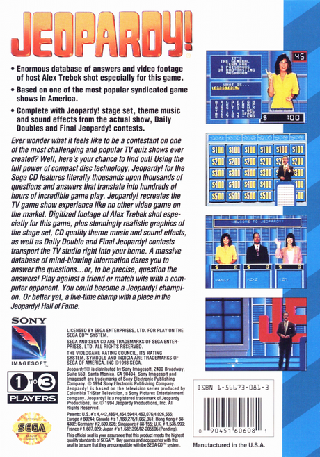 Jeopardy! - SEGA CD