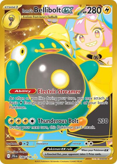 Iono's Bellibolt ex - 188/159 (188/159) [SV09: Journey Together]