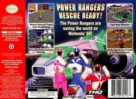 Power Rangers: Lightspeed Rescue - Nintendo 64