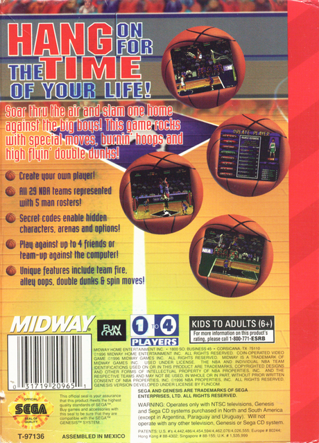 NBA Hangtime - SEGA Genesis