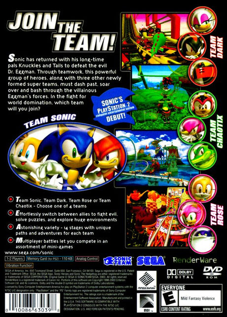 Sonic Heroes - PlayStation 2