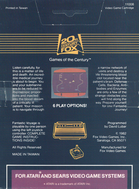 Fantastic Voyage - Atari 2600