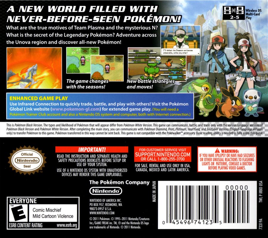 Pokemon Black Version - Nintendo DS