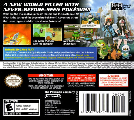 Pokemon Black Version - Nintendo DS