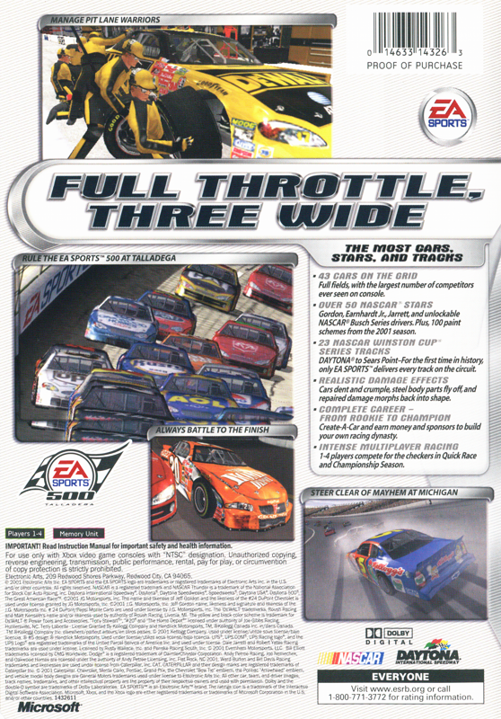 NASCAR Thunder 2002 - Xbox