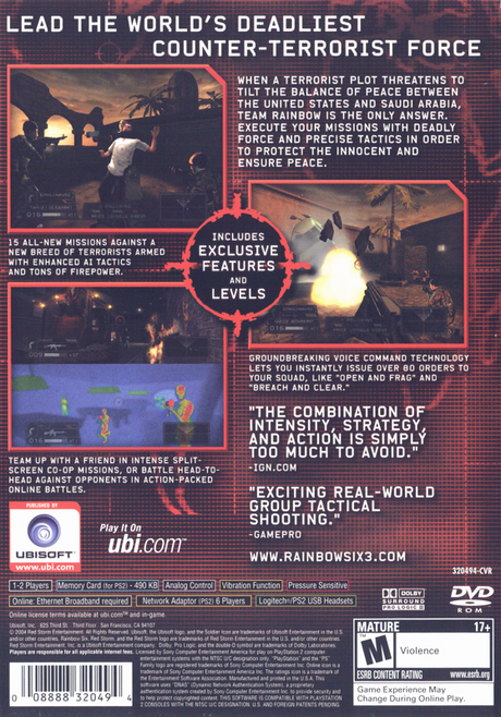 Tom Clancy's Rainbow Six 3 - PlayStation 2