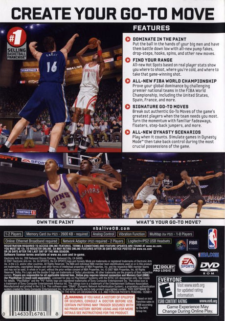 NBA Live 08 - PlayStation 2