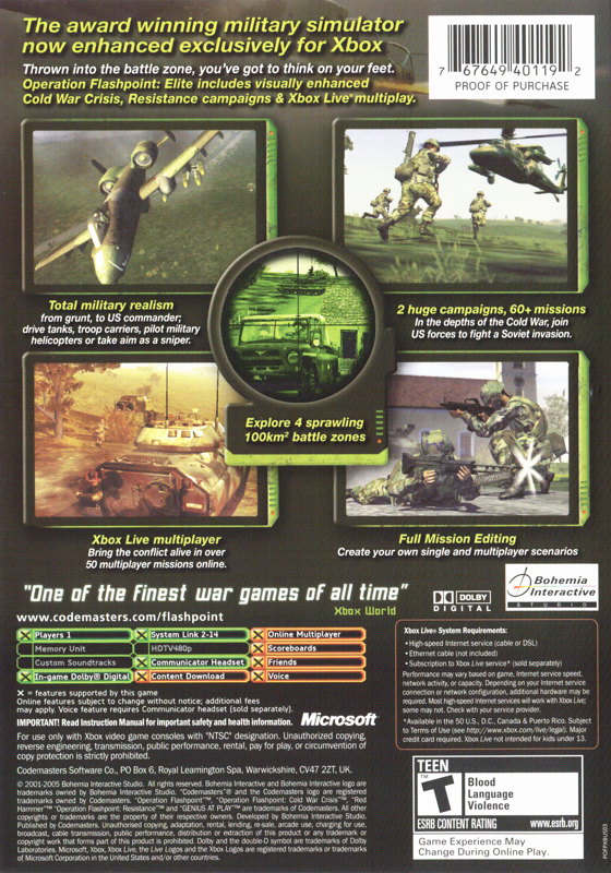 Operation Flashpoint: Elite - Xbox