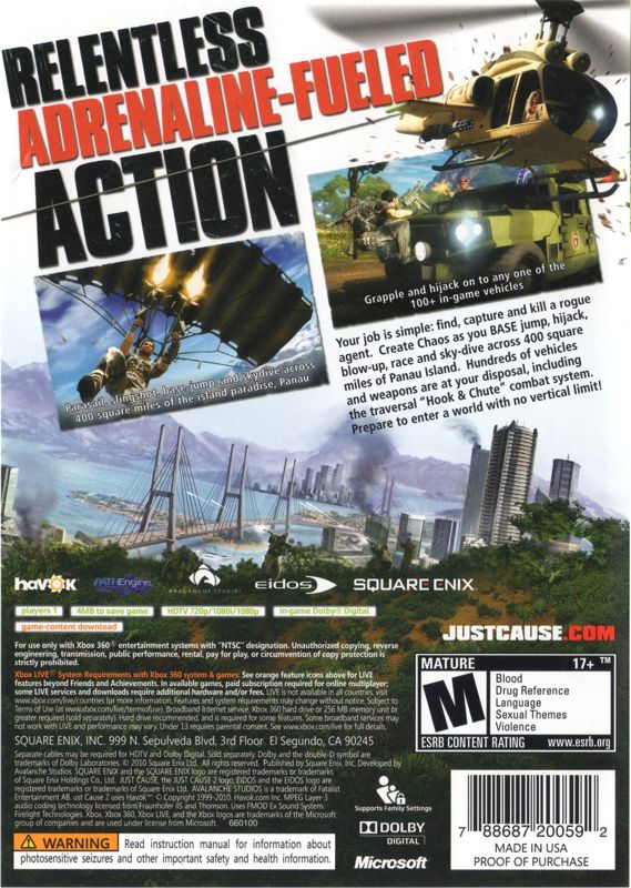 Just Cause 2 - Xbox 360