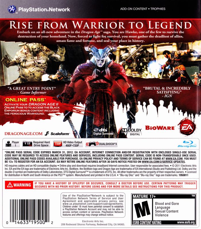 Dragon Age II - PlayStation 3
