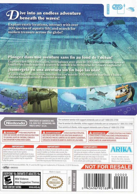 Endless Ocean: Blue World - Wii