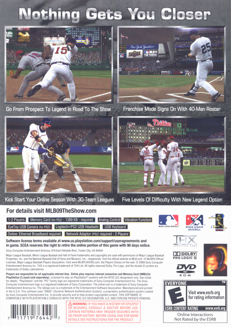 MLB 09: The Show - PlayStation 2