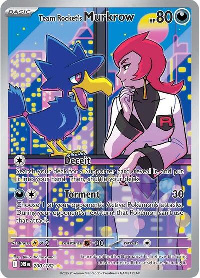 Team Rocket's Murkrow - (200/182) [SV10: Destined Rivals]