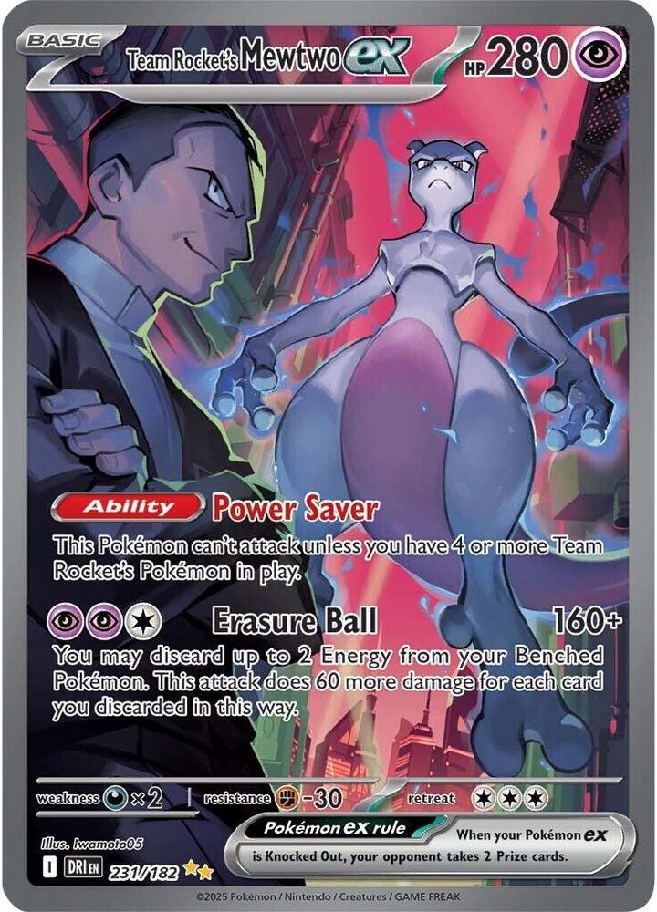 Team Rocket's Mewtwo ex - 231/182 (231/182) [SV10: Destined Rivals]