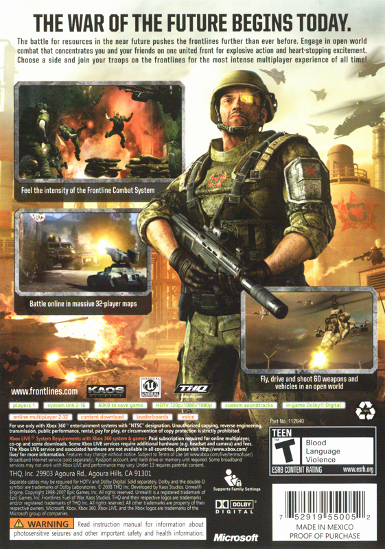 Frontlines: Fuel of War - Xbox 360