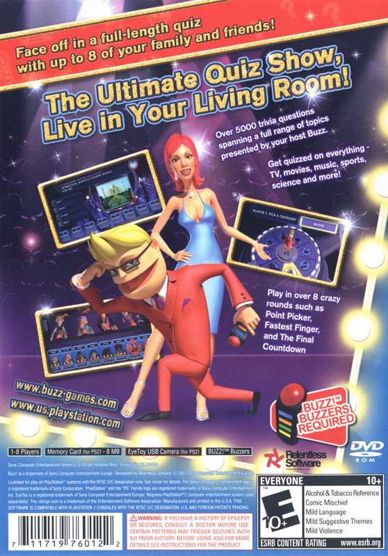 Buzz! The Mega Quiz - PlayStation 2