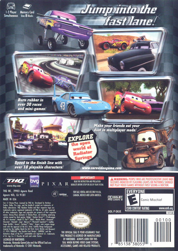 Disney•Pixar Cars - GameCube
