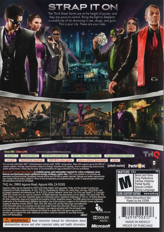 Saints Row: The Third - Xbox 360