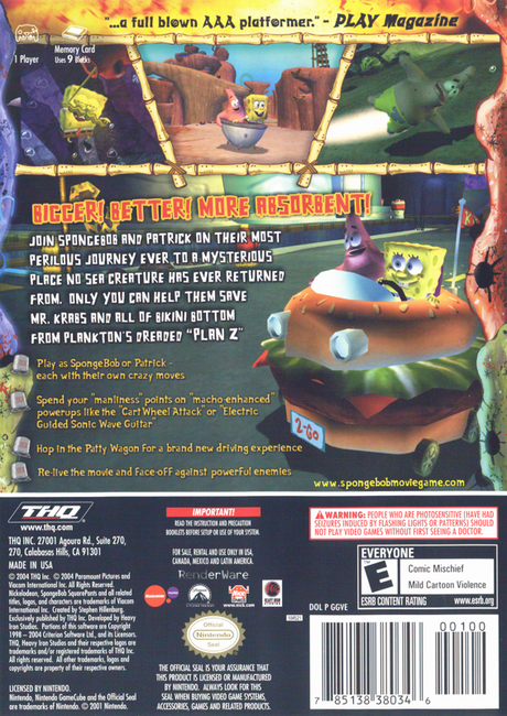 The SpongeBob SquarePants Movie - GameCube