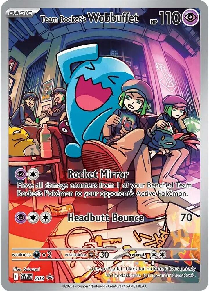 Team Rocket's Wobbuffet (203) [SV: Scarlet & Violet Promo Cards]