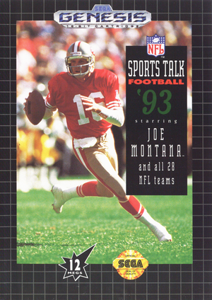 NFL Sports Talk Football '93 Starring Joe Montana - SEGA Genesis