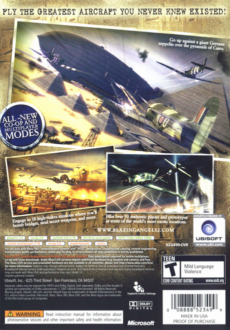 Blazing Angels 2: Secret Missions of WWII - Xbox 360