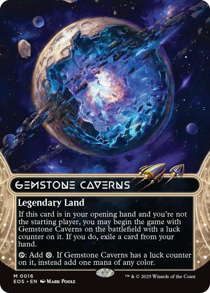 Gemstone Caverns (0016) (Borderless) (16) [Edge of Eternities: Stellar Sights]