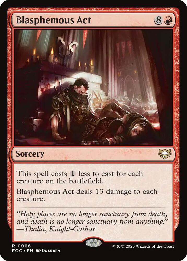 Blasphemous Act (86) [Commander: Edge of Eternities]