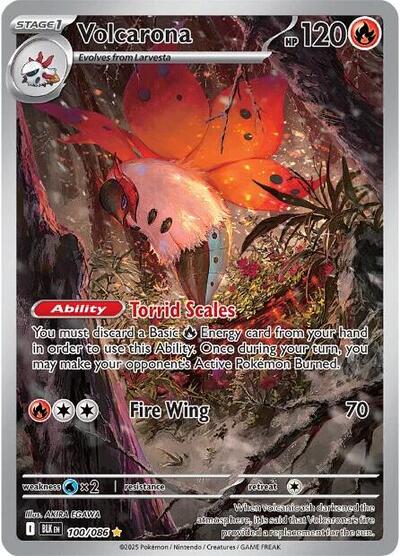 Volcarona - 100/086 (100/086) [SV: Black Bolt]