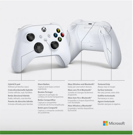 Xbox Wireless Controller for Series, One, PC, iOS, Android - Robot White