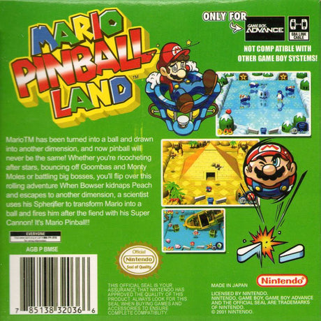 Mario Pinball Land - Game Boy Advance