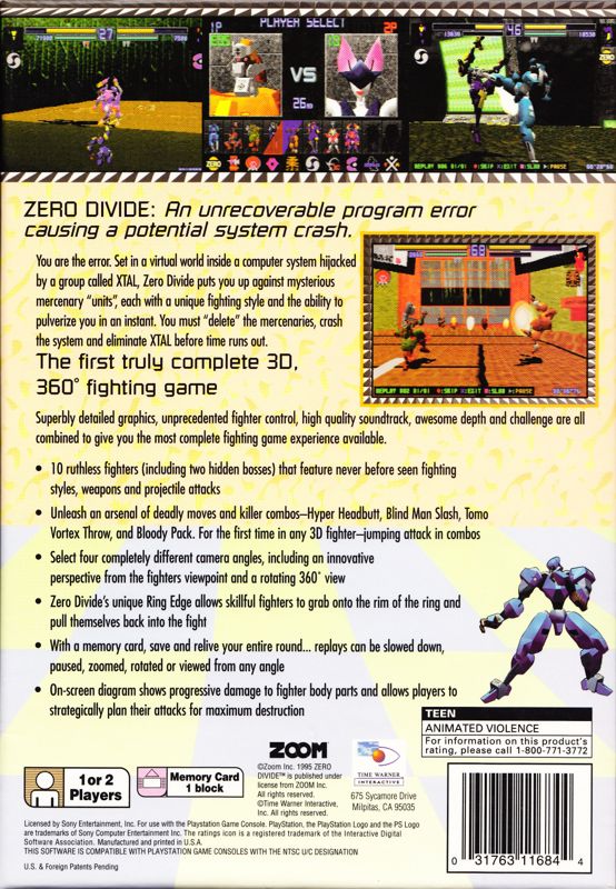 Zero Divide (Long Box) - PlayStation