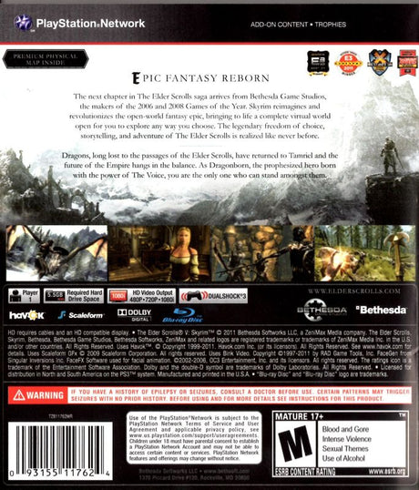 Elder Scrolls V: Skyrim - PlayStation 3