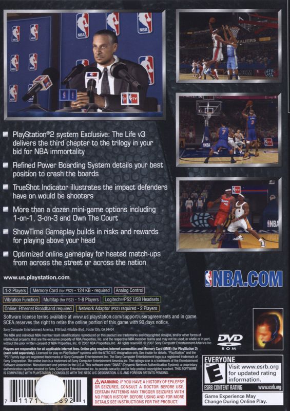 NBA 08 - PlayStation 2