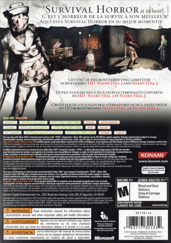 Silent Hill: HD Collection - Xbox 360