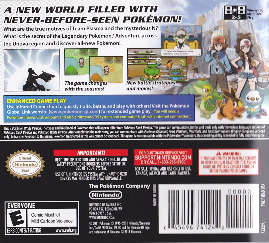 Pokemon White Version - Nintendo DS