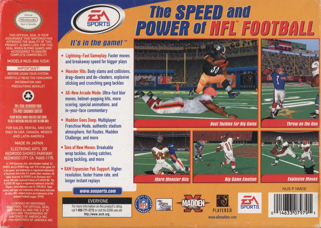 Madden NFL 2000 - Nintendo 64