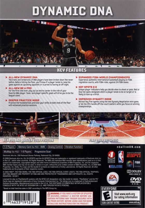 NBA Live 09 - PlayStation 2