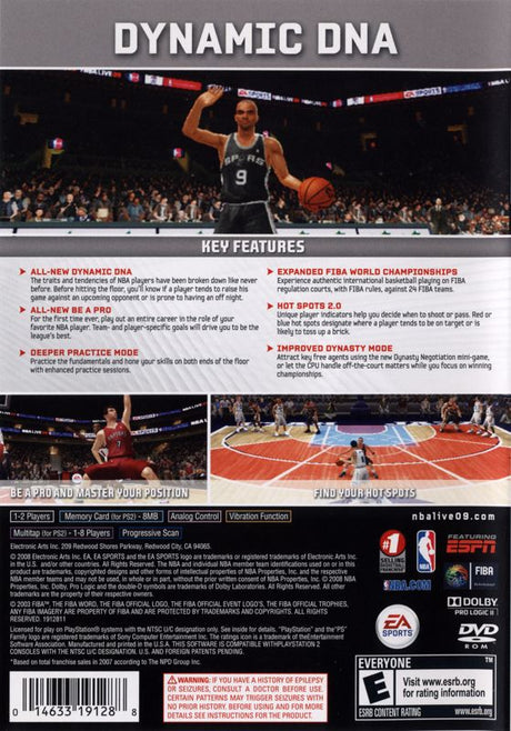 NBA Live 09 - PlayStation 2