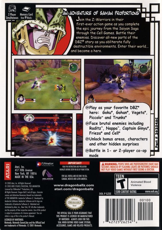 Dragon Ball Z: Sagas - GameCube