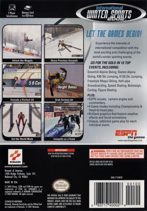 ESPN International Winter Sports 2002 - GameCube