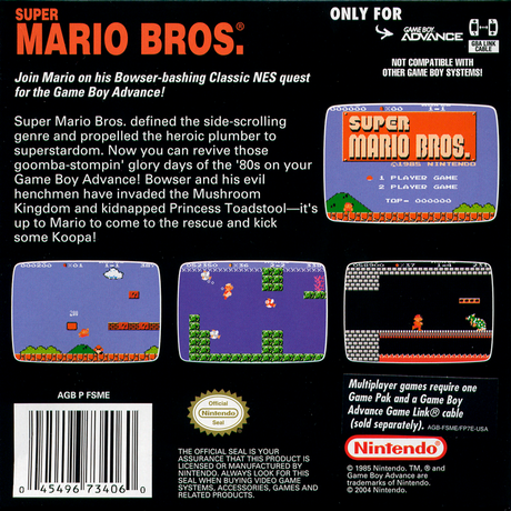 Classic NES Series: Super Mario Bros. - Game Boy Advance