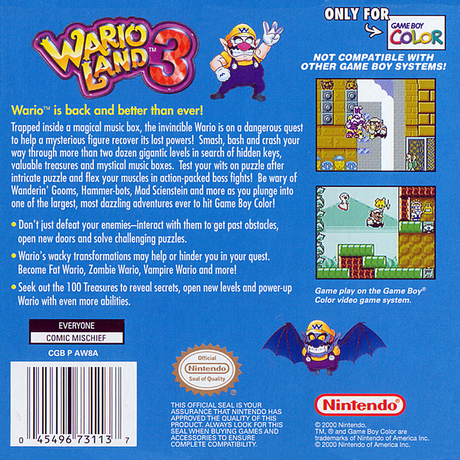 Wario Land 3 - Game Boy Color