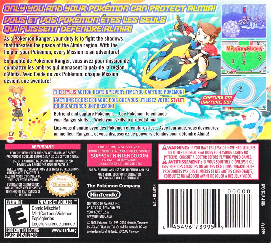 Pokémon Ranger: Shadows of Almia - Nintendo DS
