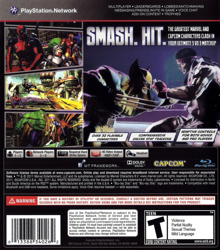 Marvel vs. Capcom 3: Fate of Two Worlds - PlayStation 3