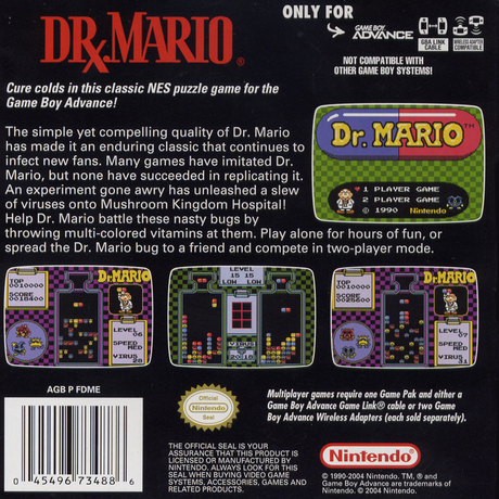 Classic NES Series: Dr. Mario - Game Boy Advance
