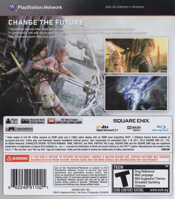 Final Fantasy XIII-2 - PlayStation 3