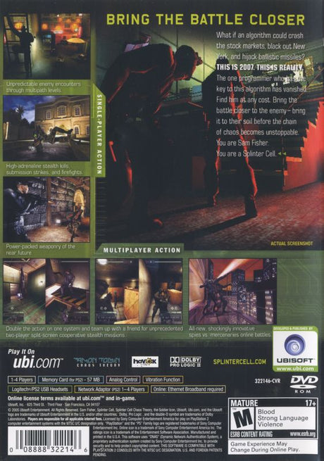 Tom Clancy's Splinter Cell: Chaos Theory - PlayStation 2