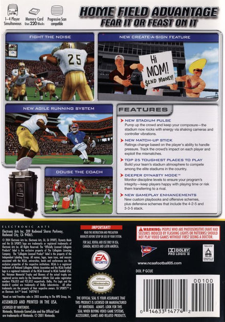 NCAA Football 2005 - GameCube